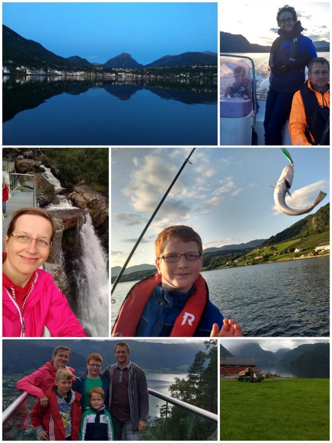8. Etappe; Sandane, Hütte am Gletschersee und priv. Bootstour mit Whale Watching im Nordfjord.