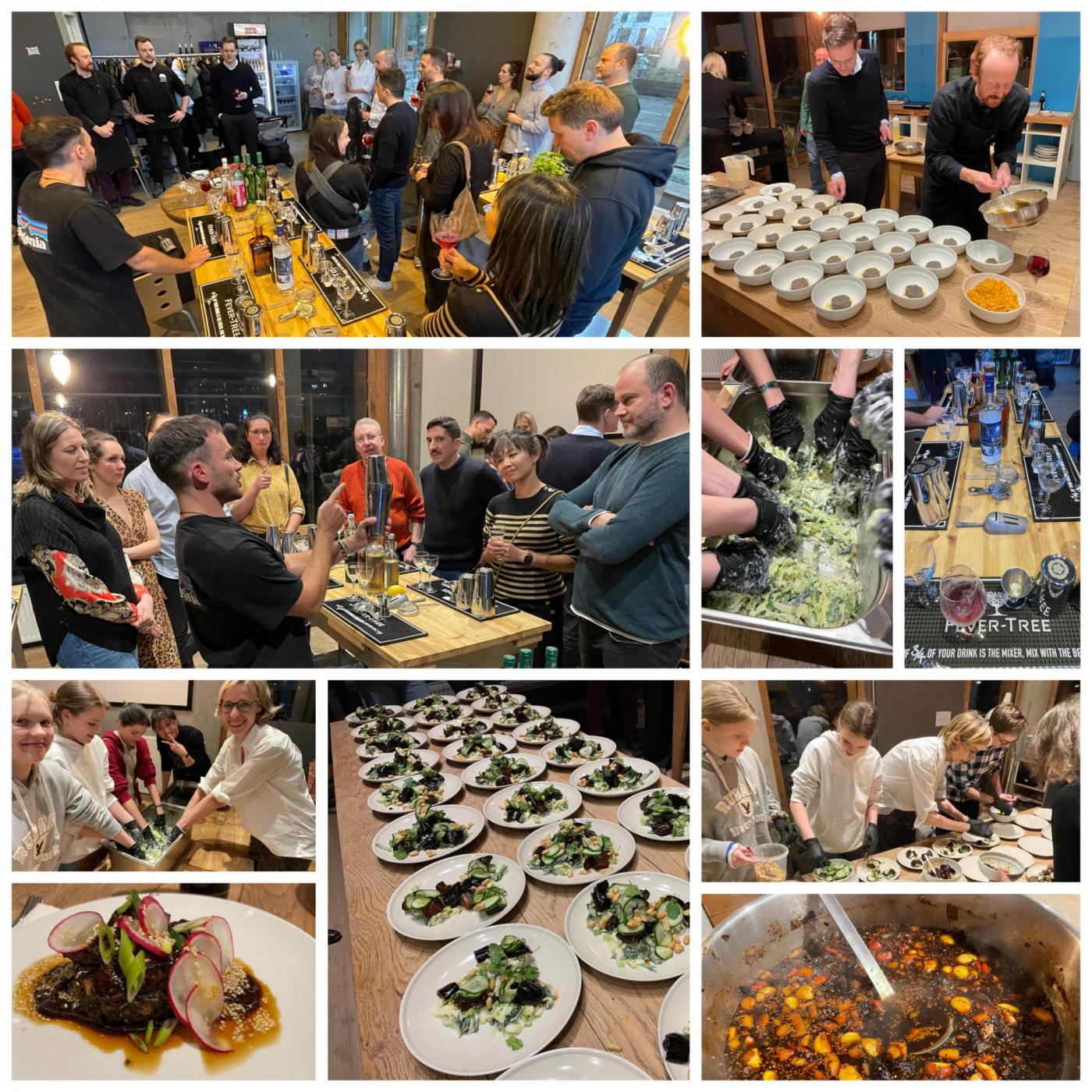 Gestern Abend DocSave-Firmenfeier: Sterneküche & Cocktails unter Anleitung des Bonvivant-Teams - top!