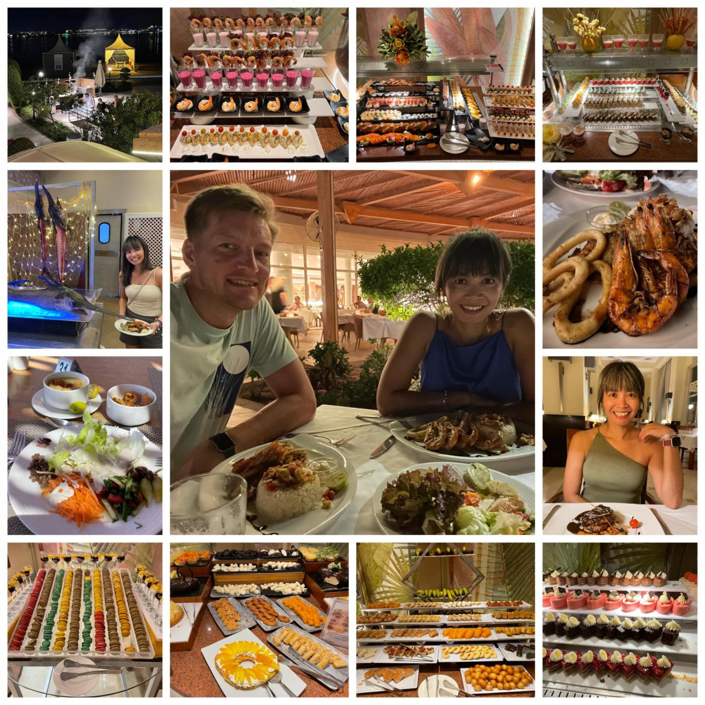 Kulinarik: 2 Buffet- & 2 a la Carte-Restaurants, Themenabende mit BBQ, Mottopartys (Arabian Night, Black & White) & Live-Musik,… keine Wüsche offen!