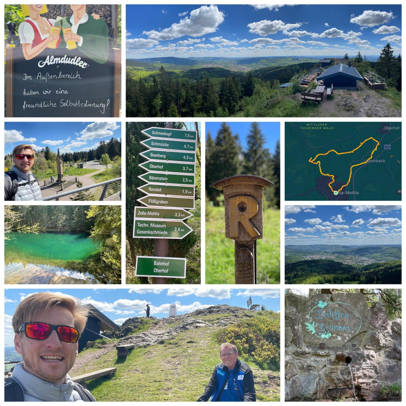 Wanderschaftsüberstundenbrückentag: ZM - „Bhf.“ Oberhof - Rondell - Stein16 - Veilchenbrunnen - Ruppberg - ZM