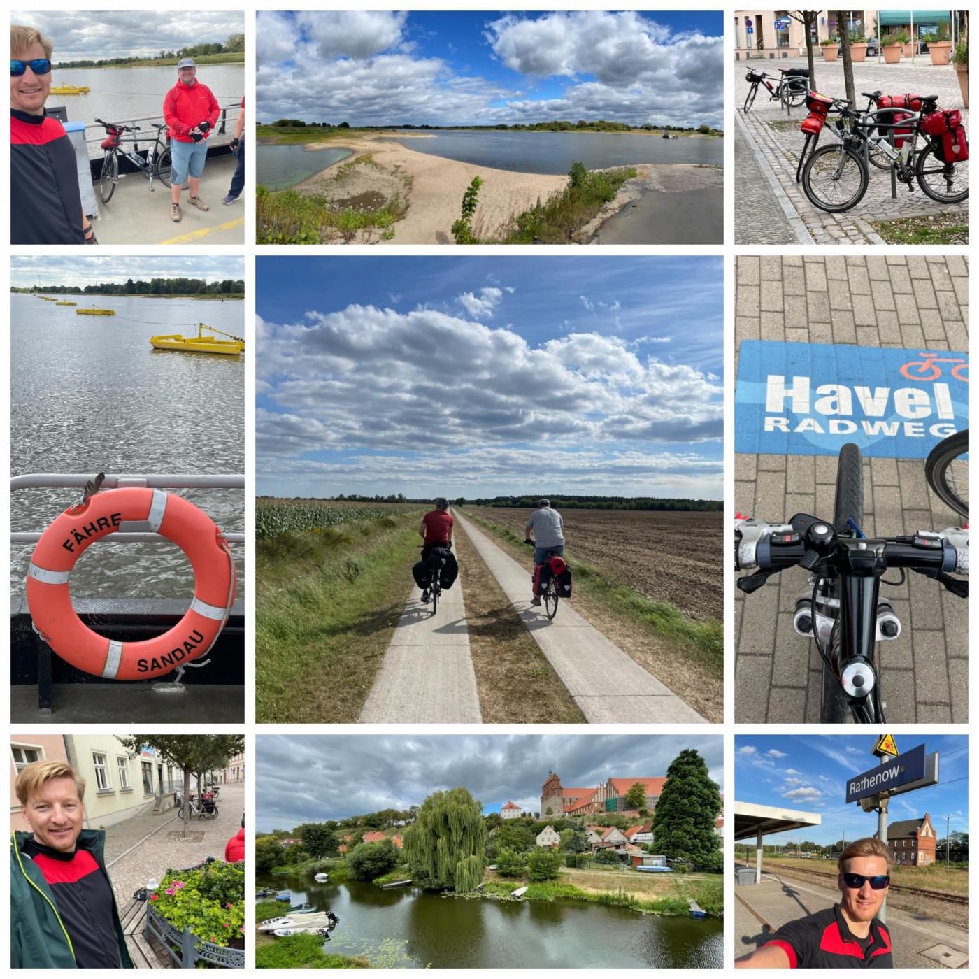 Des Montags von der Elbe an die Havel, von Tangermünde 85km nach Rathenow. Gleich für 3-Tage-Woche back in Berlin… ;)