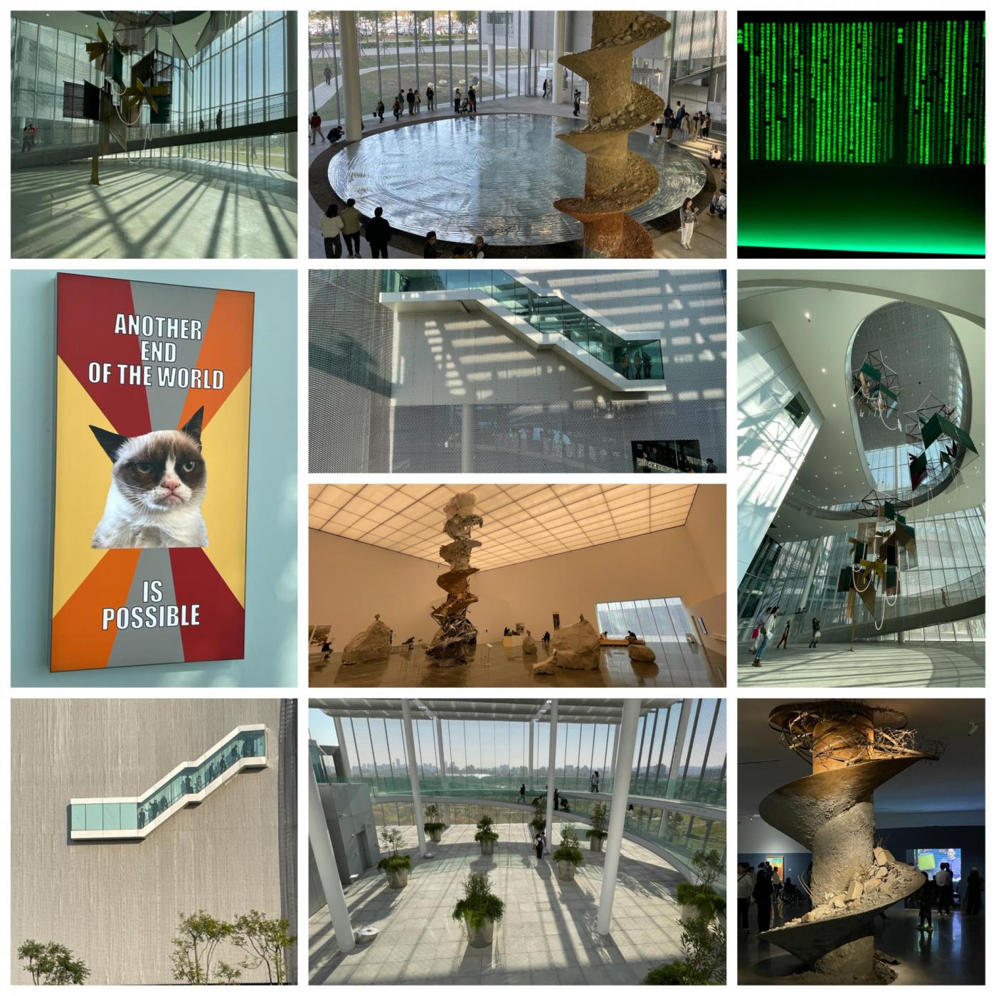 Taichung: Seit 3 Wochen geöffnetes „Green Museumbrary“ verschmilzt Museum & Library - und ist selbst ein riesiges begehbares Kunstwerk. WoW! #taiwan2526