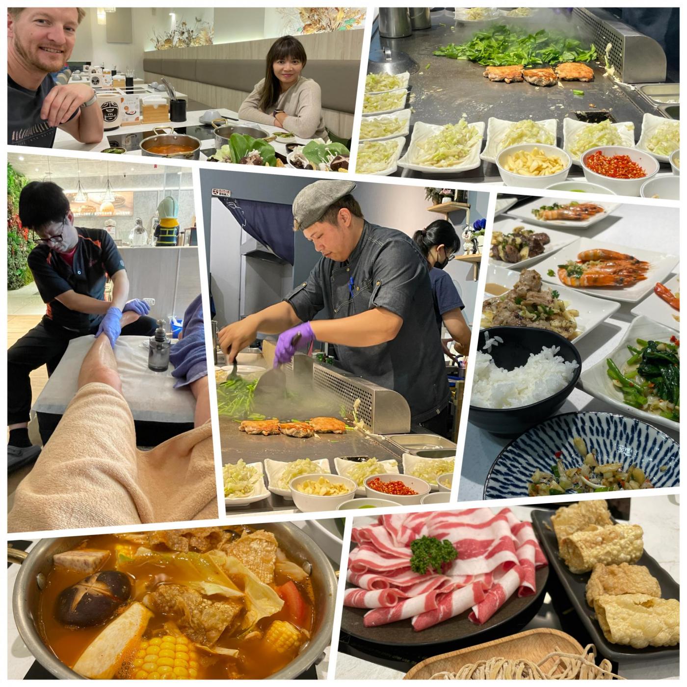 Henkersmahlzeiten wie zu Beginn - Teppanyaki & Hot Pot, Sonne und Massage schließen des Sonntags den Urlaub ab. #taiwan2526