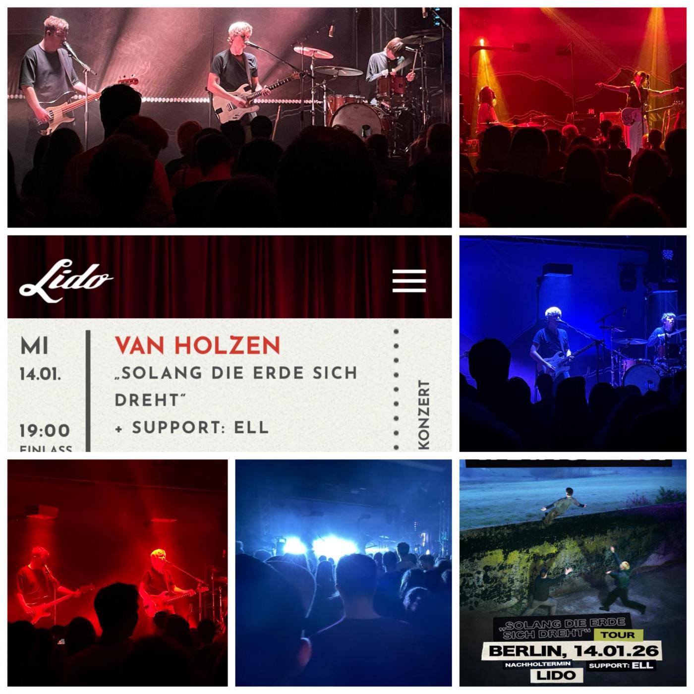 Gestern Abend: Eröffnung der Konzertsaison mit VAN HOLZEN im wunderbaren Lido bei genialer Stimmung des Publikums - herrlich!