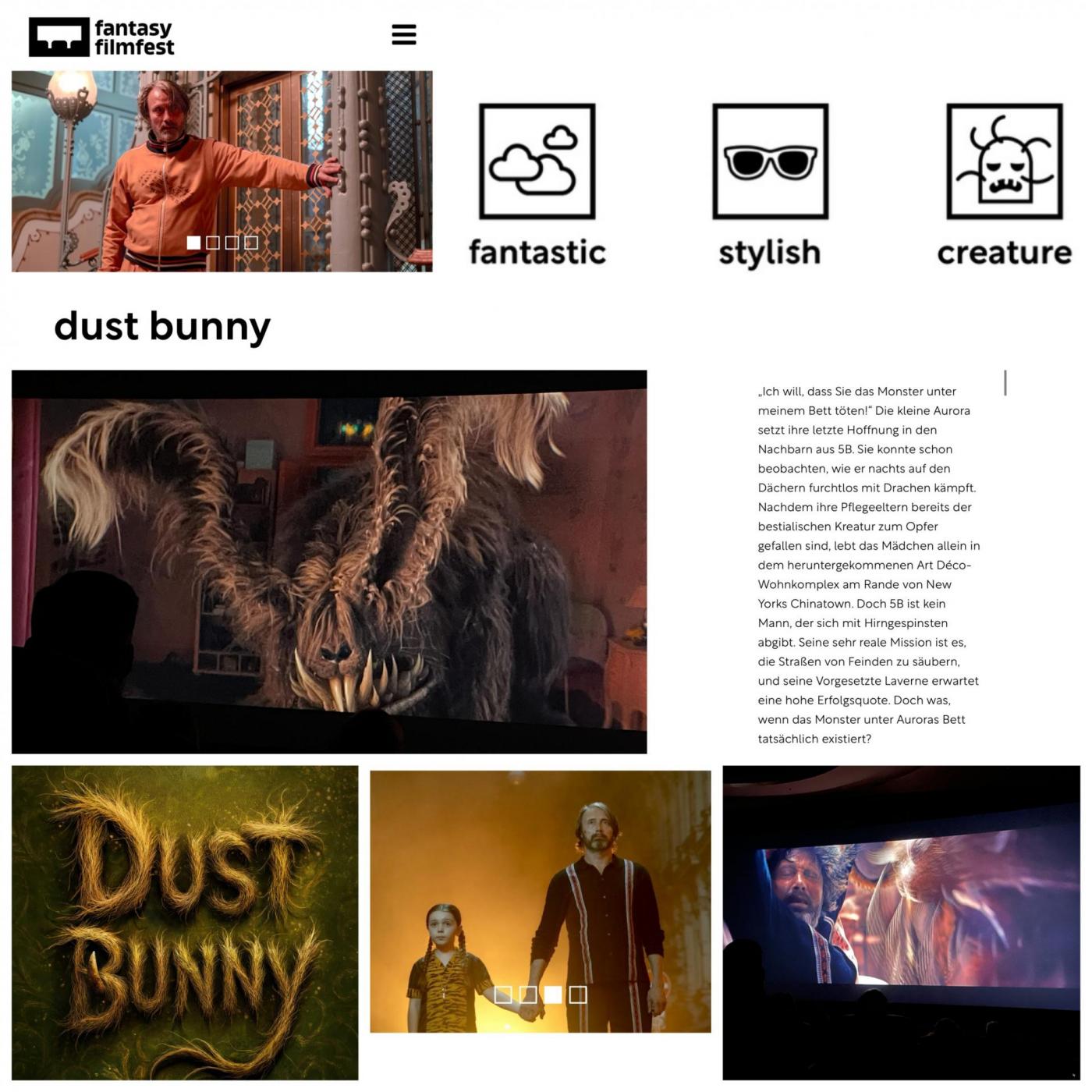 Dust Bunny @ FFF: Aufpassen, was so unter euren Betten wohnt!!! :)