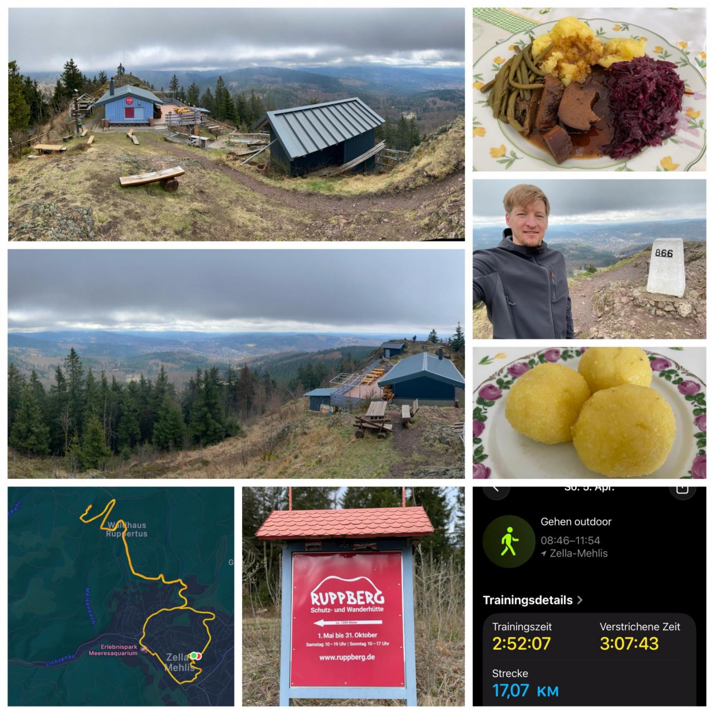 Ostersonntag in ZM: Hometown- & Hausberg-/Ruppberg-Walk sowie Klöße satt. :) Später Return to Börlin…