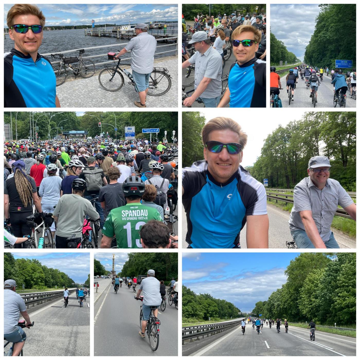 adfc Sternfahrt26: Mit Stefan & ein paar anderen von Wannsee über die Avus zur Siegessäule - Mega!!