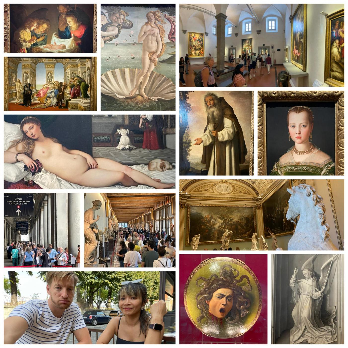 Uffizien, die italienische Renaissance & die Besuchermassen haben uns heute 6/7h lang alles abverlangt - uffff…