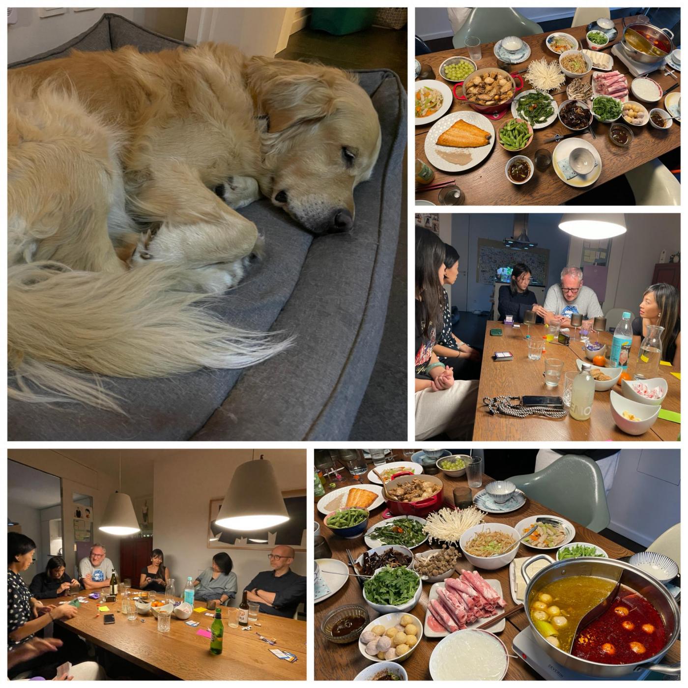 Am Tag des Hundes und Nationalfeiertag Taiwans zum Schlemmen & Spielequatsch zusammengekommen - wunderbar!!