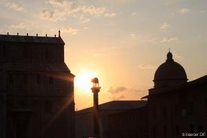 der Dom zu Pisa im Sonnenuntergang - den gab´s zum Glück kostenlos