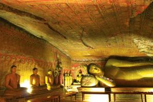 In die Ecke gestellt. Buddhismus hat überall seinen Platz.