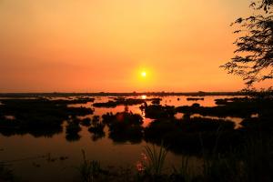 Mekong Sunset nördlich von Kratie